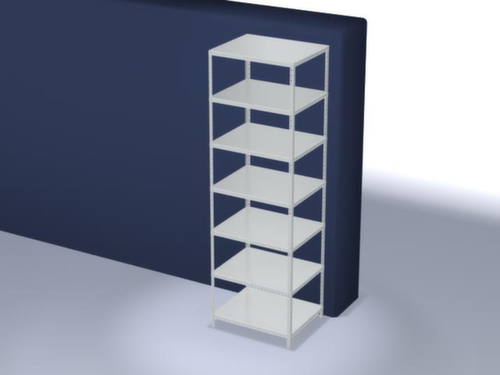 hofe Etagère à visser, 7 tablettes, RAL7035 gris clair