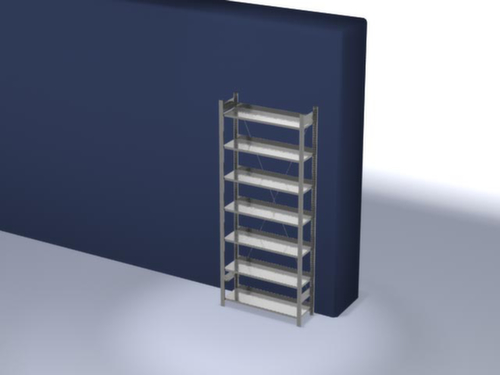 hofe Rayonnage sans boulons pour classeurs, 7 tablettes, avec revêtement en zinc anti-corrosion