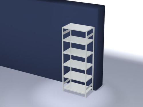 hofe Rayonnage à traverses type standard, hauteur x largeur x profondeur 2500 x 1060 x 635 mm, 6 tablettes