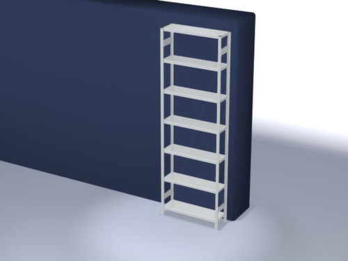 hofe Rayonnages enhofe treillis dans les constructions mi-lourdes, hauteur x largeur x profondeur 3000 x 1060 x 335 mm, 7 tablettes