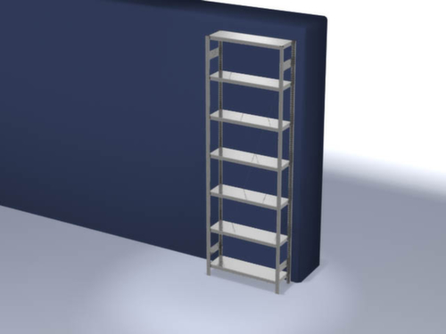 hofe Rayonnages en treillis dans la construction lourde, hauteur x largeur x profondeur 3000 x 1060 x 335 mm, 7 tablettes