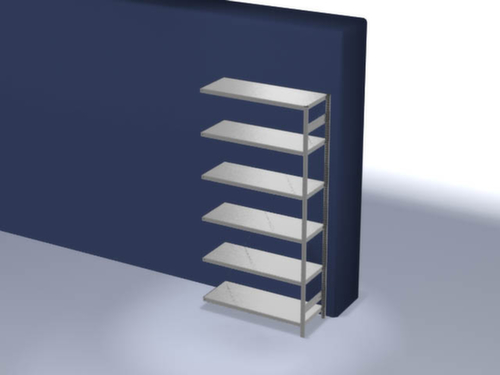 hofe Rayonnages en treillis dans la construction lourde, hauteur x largeur x profondeur 2500 x 1310 x 535 mm, 6 tablettes
