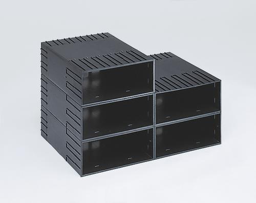 Boîtier pour système de tiroirs, noir, largeur 242 mm