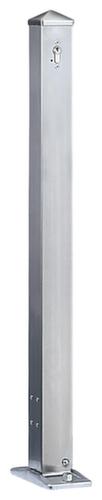 Poteau en acier inoxydable, hauteur 900 mm, à cheviller