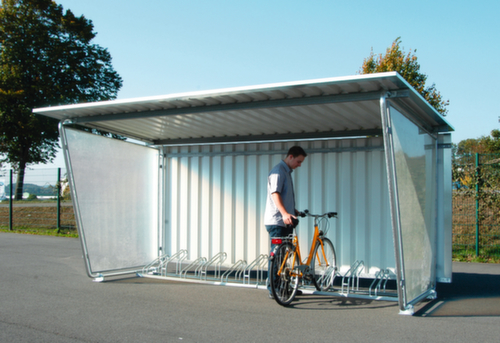 Abri Siegen S29, rayonnage suivant, largeur x profondeur 4300 x 4660 mm