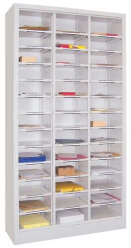 PAVOY Rayonnage de tri courrier Basis, largeur 1000 mm, 39 compartiments