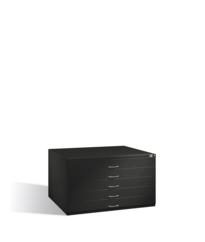 C+P Armoire de rangement à plat, hauteur x largeur x profondeur 760 x 1350 x 960 mm