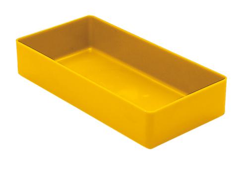 bac de rangement, jaune, longueur x largeur 198 x 99 mm
