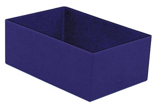 bac de rangement, bleu, longueur x largeur 162 x 108 mm