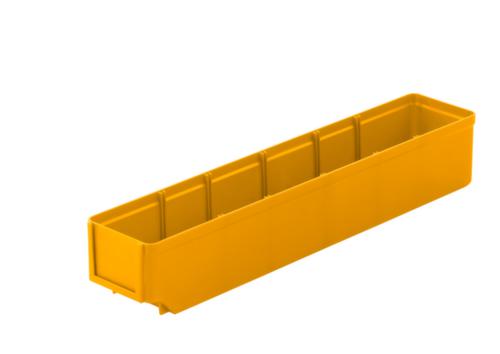 bac compartimentable, grande surface d’inscription, jaune, profondeur 500 mm
