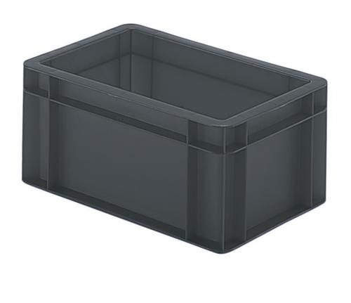 Bac gerbable norme Europe parois + fond pleins, gris, capacité 5,5 l