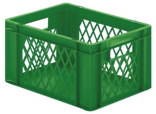 Bac gerbable norme Europe parois ajourées, vert, capacité 19 l