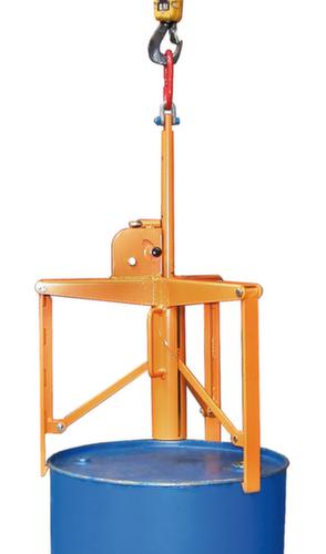 Pince à fûts pour fûts de 60/120 litres pour fûts en acier et en plastique, charge vertical