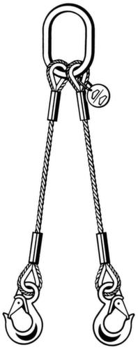 élingue, 8400 kg, avec crochet à œillet