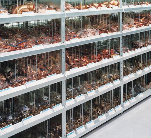 META Panneau d'extension pour le rayonnage sans CLIP vis, hauteur x largeur x profondeur 2500 x 756 x 436 mm, 6 tablettes