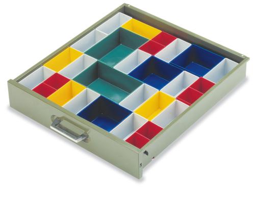 bac de rangement, jaune, longueur x largeur 198 x 99 mm