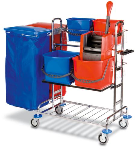 Vermop Chariot de nettoyage Variant avec piètement chroméen différentes exécutions