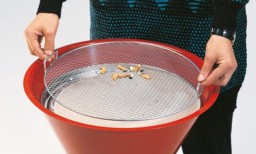 VAR Cendrier sur pied en forme de sablier, RAL7021 gris noir