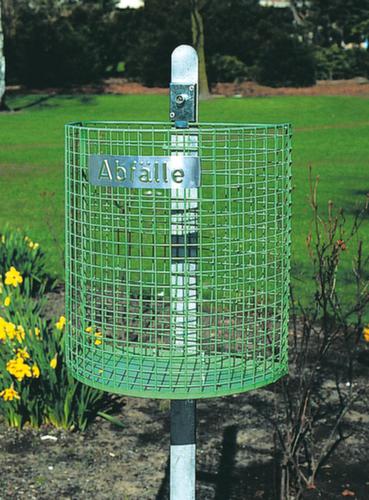 Bac en fil avec fond fermé, 18 l, RAL6010 vert herbe