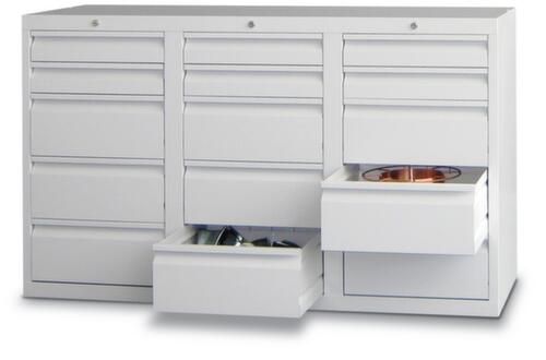 PAVOY Armoire à tiroirs Basis gris clair avec max. 34 tiroirs