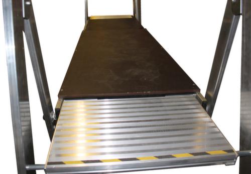 Plate-forme de travail pour échafaudage à échelles