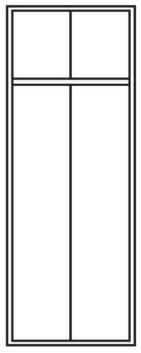 PAVOY Armoire vestiaire Basis avec 2 compartiments, largeur de compartiment 400 mm