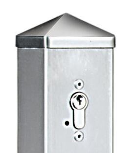 Poteau en acier inoxydable