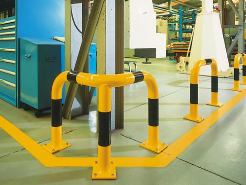 Moravia Arceau de protection BLACK BULL tube d'acier Ø 76 mm, hauteur x largeur 1200 x 600 mm