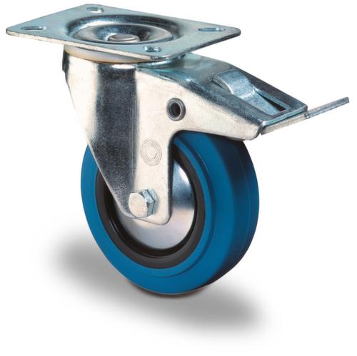 BS-ROLLEN Roue en caoutchouc plein élastique, force 300 kg, Caoutchouc plein élastique bandage