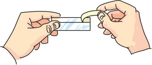 Porte-étiquettes autocollants à découper, hauteur x longueur 27 x 1000 mm