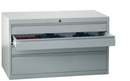 PAVOY Armoire à tiroirs Basis Plus RAL7035, 4 tiroir(s), RAL7035 gris clair/RAL7035 gris clair