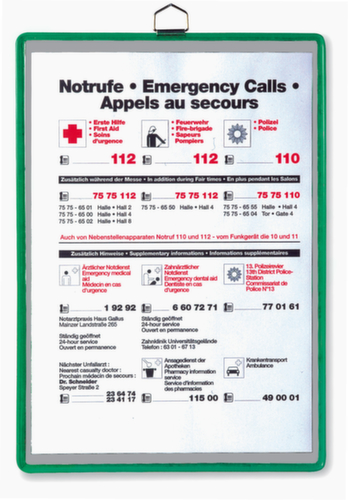 tarifold pochette d'affichage tview, DIN A3, cadre avec œillets métalliques