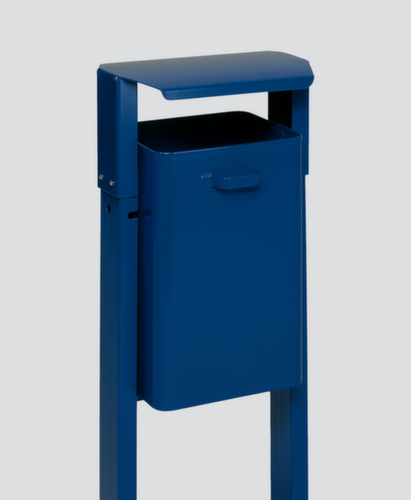VAR Collecteur de déchets AG 08, 40 l, RAL5010 bleu gentiane