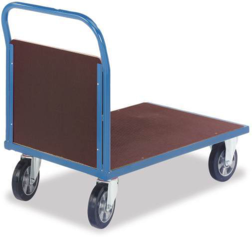 Rollcart Wagon à paroi frontale avec zone de chargement antidérapante, force 1200 kg, plateau longueur x largeur 1600 x 800 mm