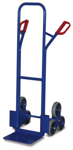 VARIOfit Diable pour escaliers 3 étoiles, force 200 kg, largeur de pelle 320 mm, bandage caoutchouc plein