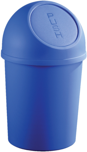 helit Poubelle « Push », 6 l, bleu