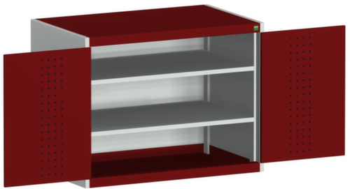bott Armoire à plaques perforées cubio, 2 tablettes