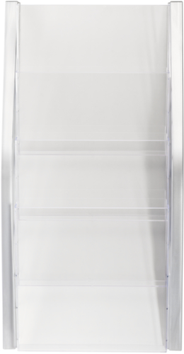 helit Présentoir mural "the arc" avec 4 plateaux, 4 tablettes, structure argent