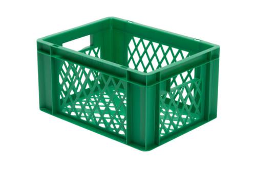 Bac gerbable norme Europe parois + fond ajourés, vert, capacité 19 l