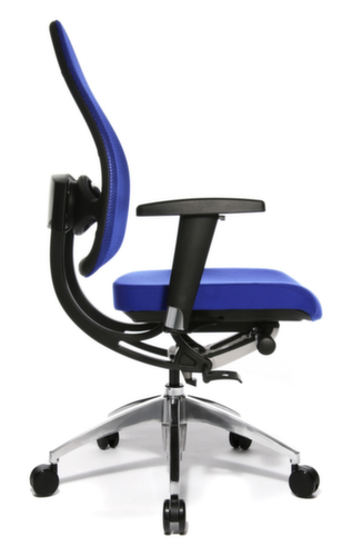 Topstar Siège de bureau pivotant Open Base + Art OPEN BASE 10 avec articulation Body-Balance-Tec®, Dossier maille, bleu