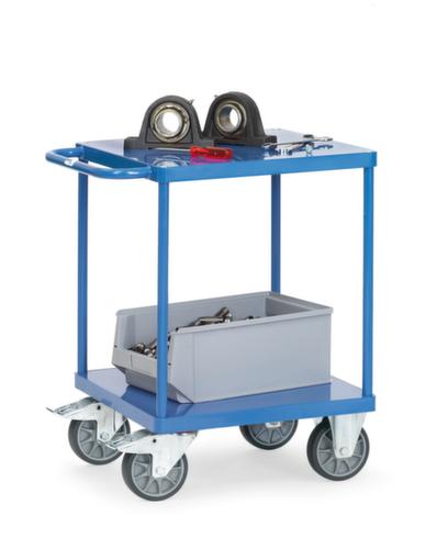 fetra Chariot à plateaux avec plateaux en acier 600x600 mm, force 500 kg, 2 plateaux