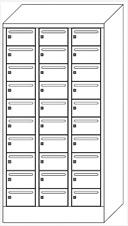 PAVOY Armoire de distribution du courrier Basis, 30 compartiments