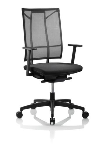 Nowy Styl Siège de bureau pivotant avec mécanisme synchrone, Dossier maille, noir