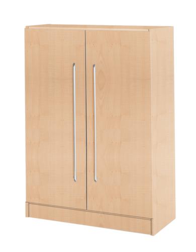 Armoire à portes battantes Sina, 3 hauteurs des classeurs, érable/érable