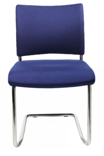 Topstar Fauteuil luge pour visiteurs capitonné Visit 20, assise tissu (100 % polypropylène), bleu