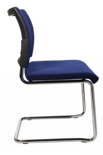 Topstar Fauteuil luge pour visiteurs capitonné Visit 20, assise tissu (100 % polypropylène), bleu