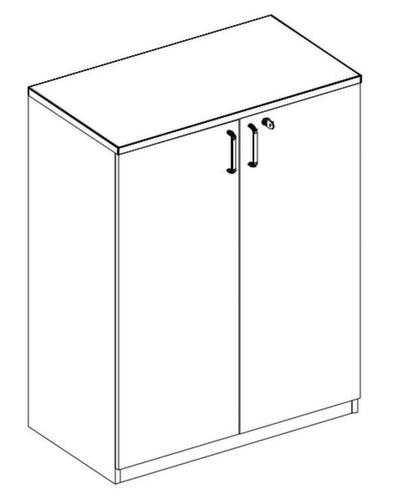 Nowy Styl Armoire à portes battantes E10, 5 hauteurs des classeurs