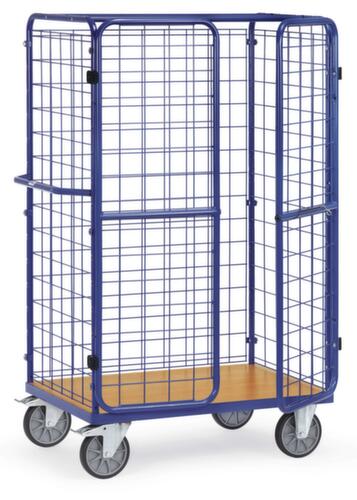 fetra Chariot de transport de colis avec parois grillagées