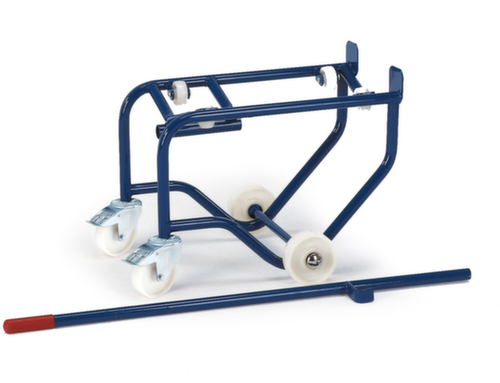 SupportRollcart basculant pour tambour avec support à rouleaux,pour fût 1 x 50-100 litres