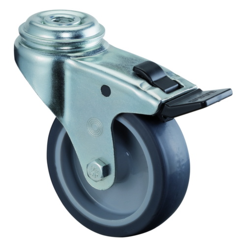 BS-ROLLEN Roulette pour machines, force 70 kg, TPE bandage